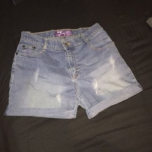 Denim shorts